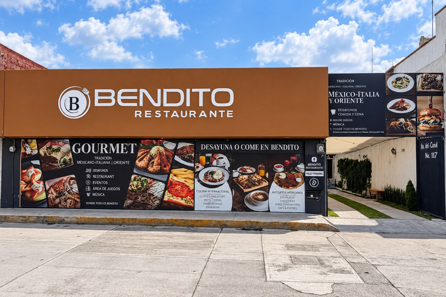 Fachada de Bendito Restaurante